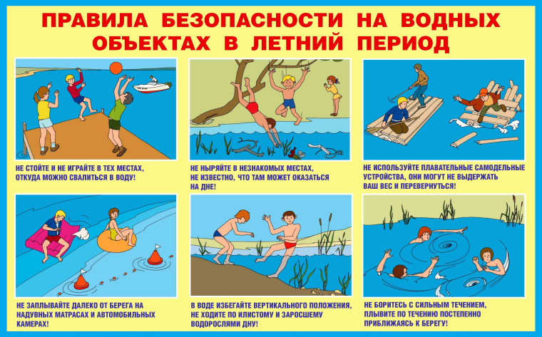 Памятки по безопасности детей на водных объектах, предоставленные ГУ МЧС России по Алтайскому краю.